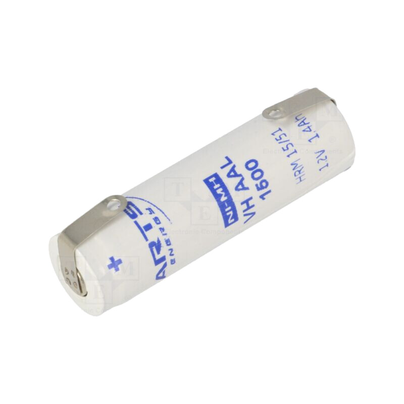 Acumul: Ni-MH; AA; 1,2V; 1500mAh; urechi pentru lipire; Ø14x49,2mm