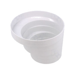 Accesorii: reducţie rotundă; albă; ABS; 100x150mm