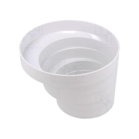 Accesorii: reducţie rotundă; albă; ABS; 100x150mm