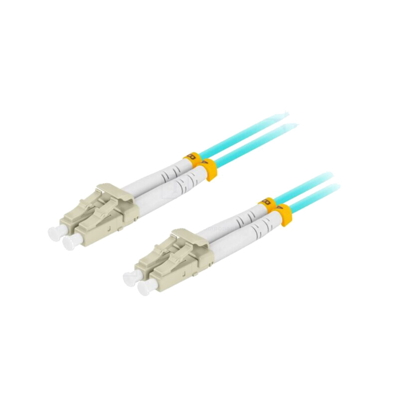 Patch cord cu fibră; OM3; LC/UPC,din ambele părţi; 3m; LSZH