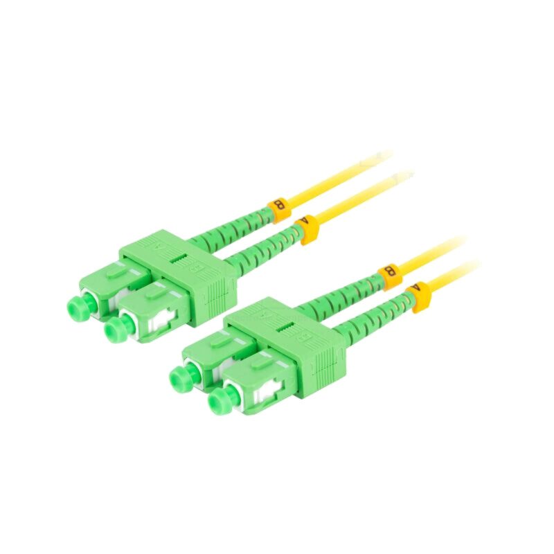 Patch cord cu fibră; SC/APC,din ambele părţi; 5m; LSZH; galben
