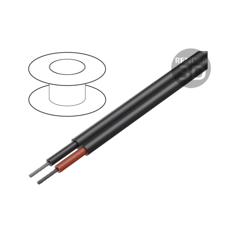 Cablu; XLS-R T; litat; Cu; 6mm2; XLPE; negru; 600V,1kV; Clasa: 5