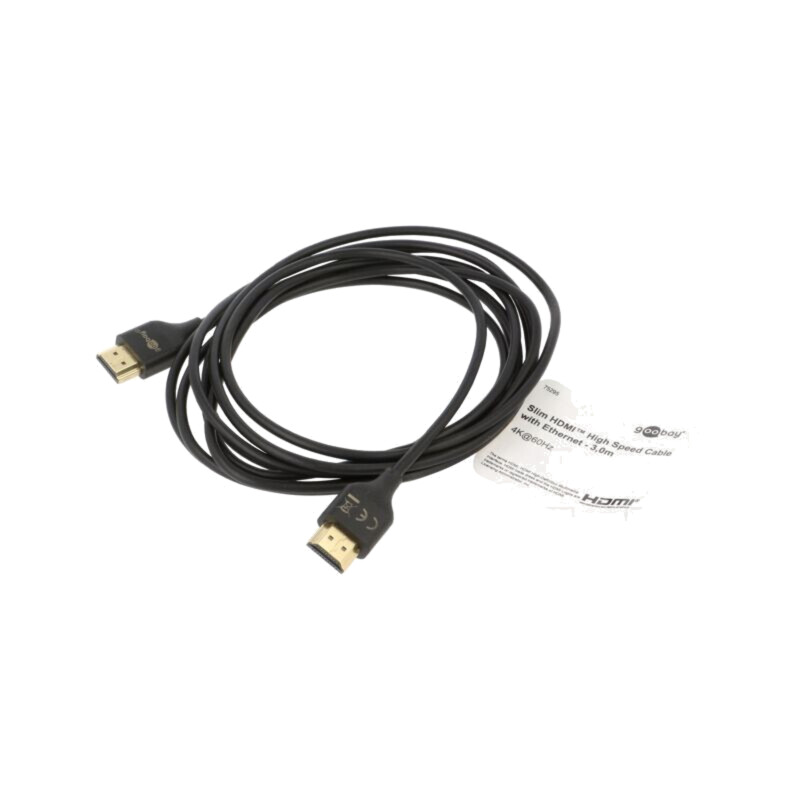 Cablu; HDMI mufă,din ambele părţi; 3m; negru; HDCP 2.2,HDMI 2.0