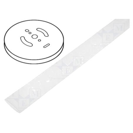 Manşon termocontractabil; 3: 1; 6mm; L: 30m; transparentă; rolă
