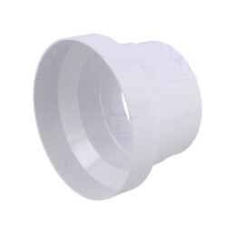 Accesorii: reducţie rotundă; albă; ABS; 100x125mm