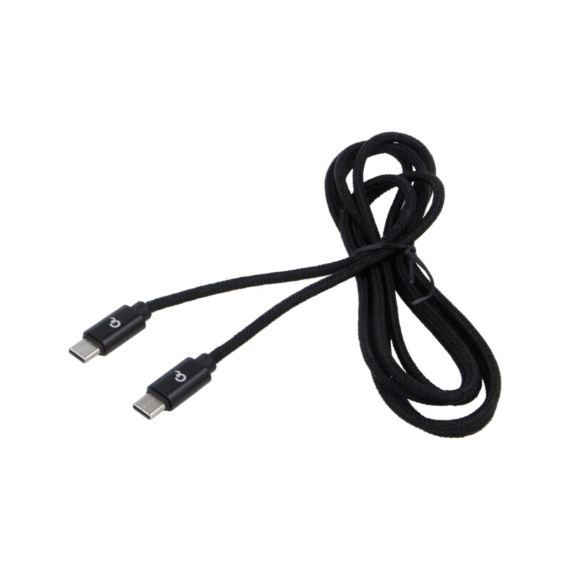 Cablu; USB 2.0; USB C mufă,din ambele părţi; aurit; 1,8m; negru