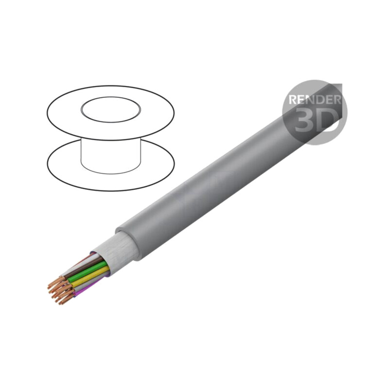Cablu: cablu de control; SUPERTRONIC® 310-PVC; 18x0,25mm2; PVC