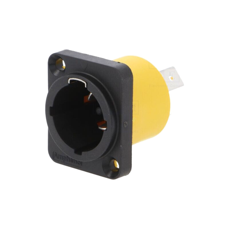 Conector: alimentare AC; soclu; tată; PIN: 3; 16A; 250V; termoplast