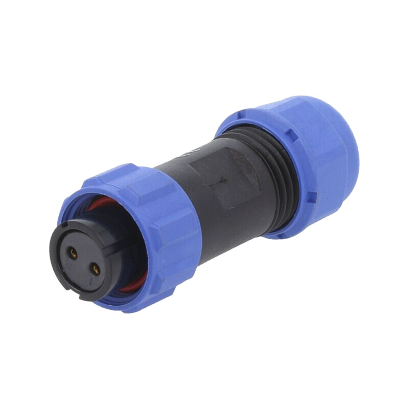 Conector: circular; mufă; mamă; PIN: 2; IP68; SP13; 5÷8mm; 13A; 250V