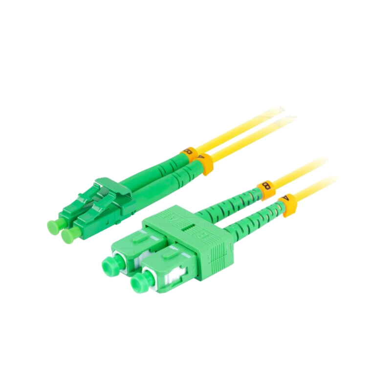 Patch cord cu fibră; LC/APC,SC/APC; 2m; Fibră Optică: 9/125um