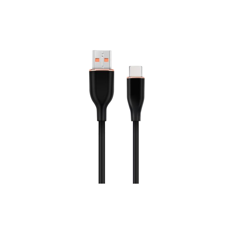 Cablu; USB 2.0; USB A mufă,USB C mufă; 1,5m; negru; 480Mbps; 2,1A