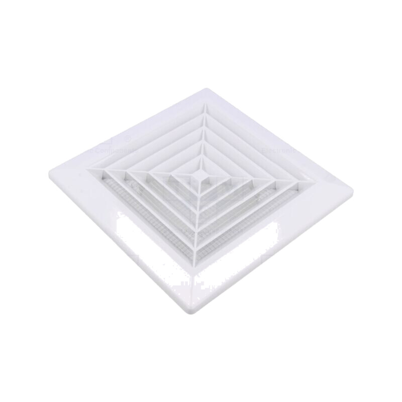 Accessories: ventilation grille; white; Body dim: 174x174x35mm
