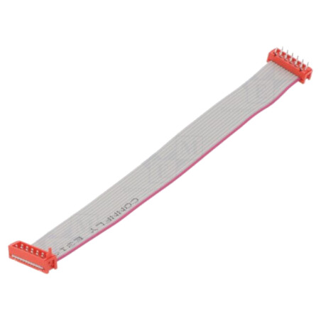 Cablu panglică cu conectori; P.cablu-bandă: 1,27mm; PIN: 12; 2x6