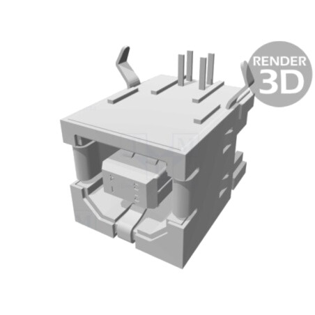 Conector: USB B; soclu; THT; în unghi 90°; aurit