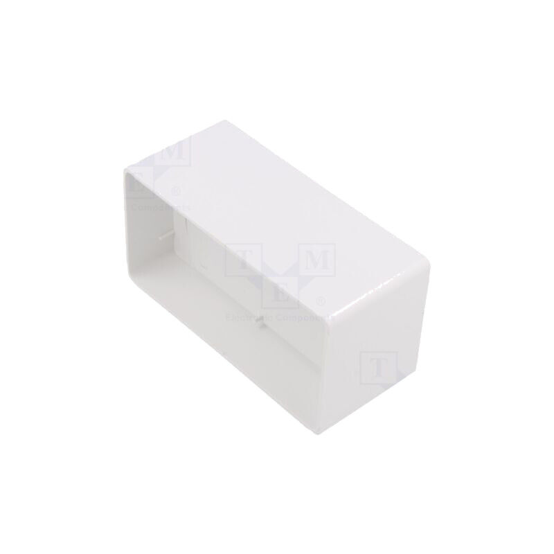 Accesorii: racord canale plate; albă; ABS; 110x55mm