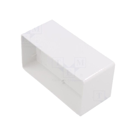 Accesorii: racord canale plate; albă; ABS; 110x55mm