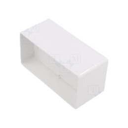 Accesorii: racord canale plate; albă; ABS; 110x55mm