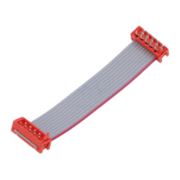 Cablu panglică cu conectori; P.cablu-bandă: 1,27mm; PIN: 10; 2x5