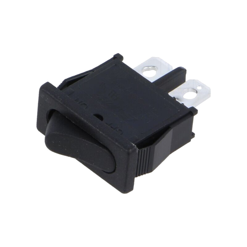 ROCKER; SPST; Poz: 2; (ON)-OFF; 6A/250VAC; neagră; R6; -20÷65°C