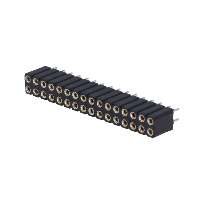 Conector: şiruri pini; soclu; mamă; PIN: 32; drept; THT; 2,54mm; 2x16