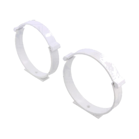 Accesorii: suport canale rotunde; albă; ABS; Ø100mm
