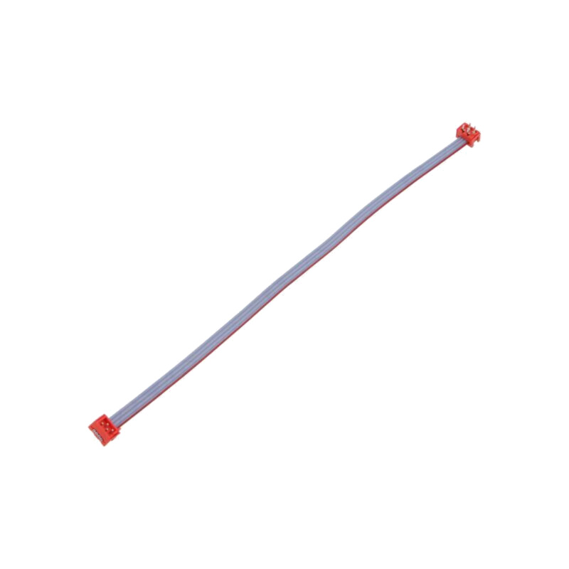 Cablu panglică cu conectori; P.cablu-bandă: 1,27mm; PIN: 4; 2x2