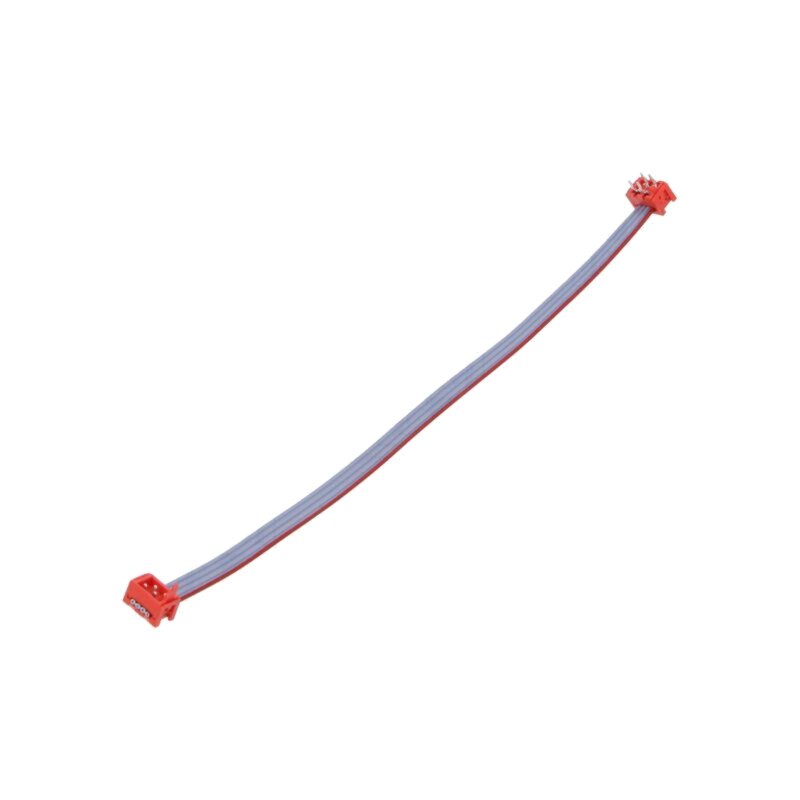 Cablu panglică cu conectori; P.cablu-bandă: 1,27mm; PIN: 4; 2x2