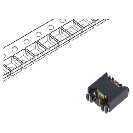 Common mode; 40mΩ; SMD; 770mH; 4,7A; ±35%; W: 17,02mm; H: 9,91mm