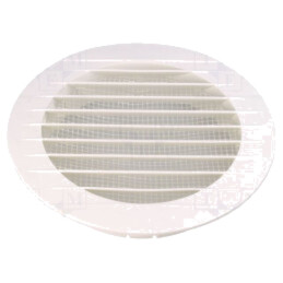 Accessories: ventilation grille; white; Body dim: Ø160x31mm; ABS