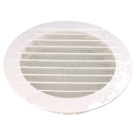 Accessories: ventilation grille; white; Body dim: Ø160x31mm; ABS
