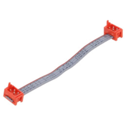 Cablu panglică cu conectori; P.cablu-bandă: 1,27mm; PIN: 4; 2x2