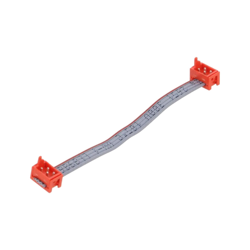Cablu panglică cu conectori; P.cablu-bandă: 1,27mm; PIN: 4; 2x2