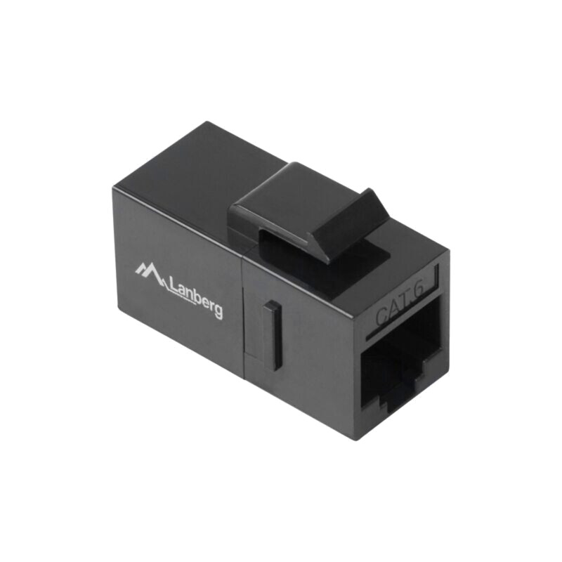 Cuplor RJ45; neagră; Cat: 6; RJ45 soclu,din ambele părţi; 8p8c