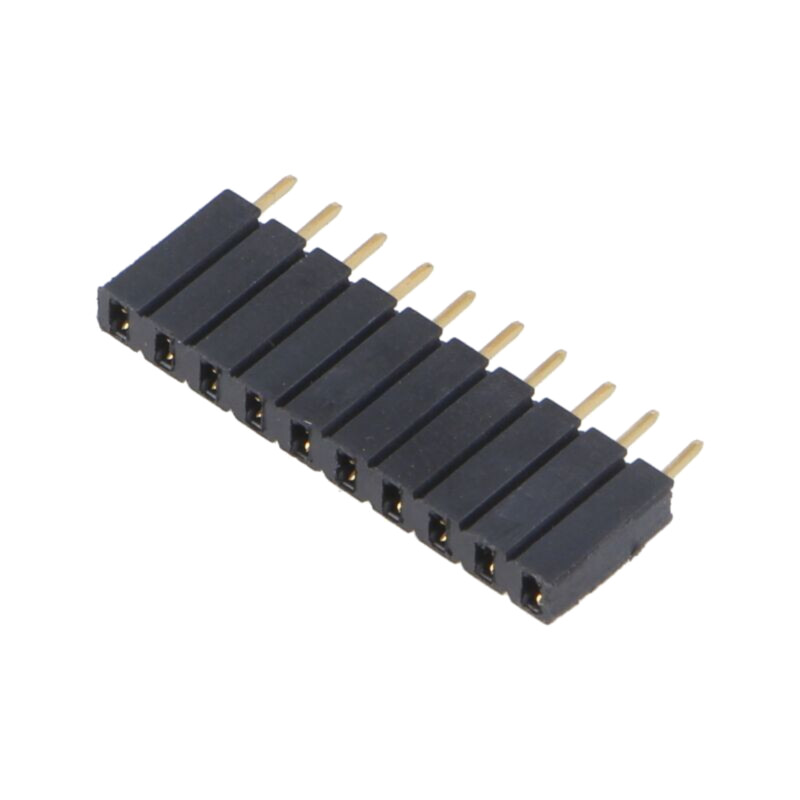 Conector: şiruri pini; soclu; mamă; PIN: 10; BL 1; 3A; 125V; drept
