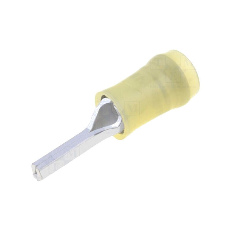 Vârf: tip ac; Ø: 2,6mm; 3÷6mm2; crimpat; pe cablu; izolată; galbenă