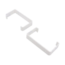 Accesorii: suport canale plate; albă; ABS; 110x55mm