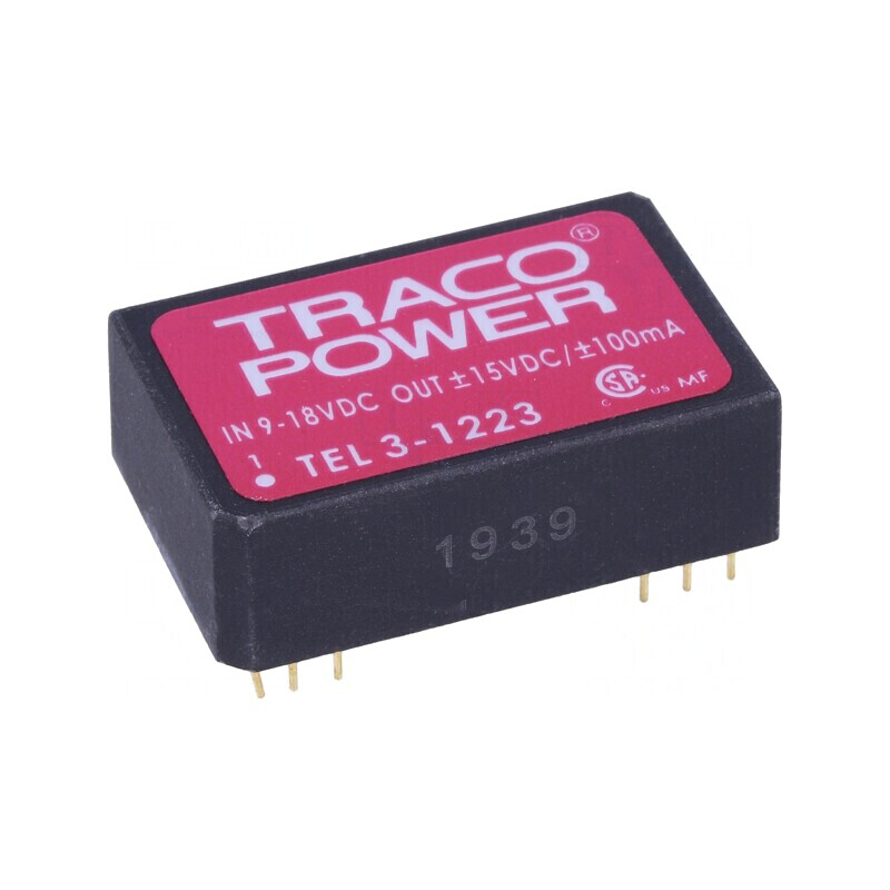 Convertor DC/DC 3W 9-18V la 15V/-15V DIP24 | Electronic-mag.ro | Componente Electronice