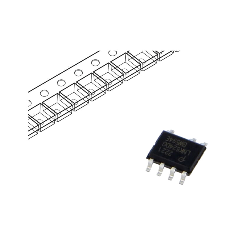 IC: PMIC; AC/DC switcher,controler SMPS; Uintr: 85÷265V; SO-8C