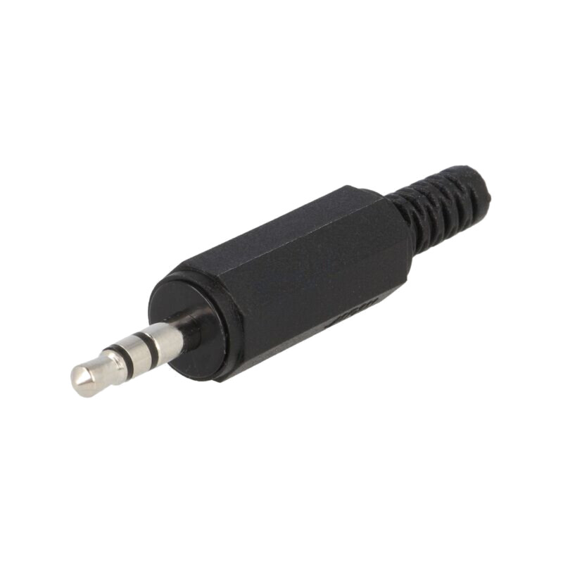 Conector: Jack 3,5mm; mufă; tată; stereo,cu manşon; piste: 3; drept