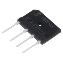 Punte redresoare: monofazat; Urmax: 600V; If: 25A; Ifsm: 325A; plată