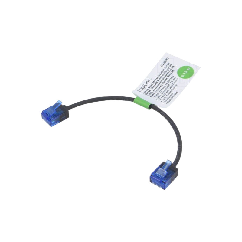 Patch cord; RJ45 mufă,din ambele părţi; U/UTP; 6a; litat; Cu