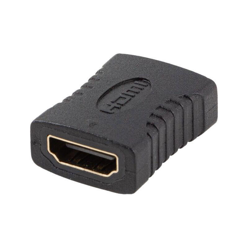 Adaptor; HDMI soclu,din ambele părţi; HDMI 2.0; neagră; PVC