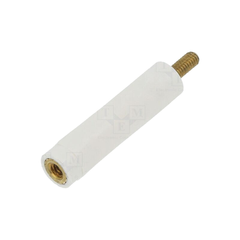 Bucşă izolantă; Filet int: M2,5; Lung: 25mm; UL94V-2; poliamidă