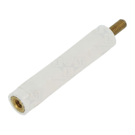 Bucşă izolantă; Filet int: M2,5; Lung: 30mm; UL94V-2; poliamidă