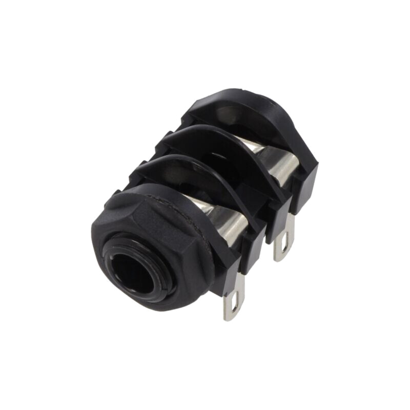 Conector: Jack 6,3mm; soclu; mamă; mono; piste: 2; în unghi 90°