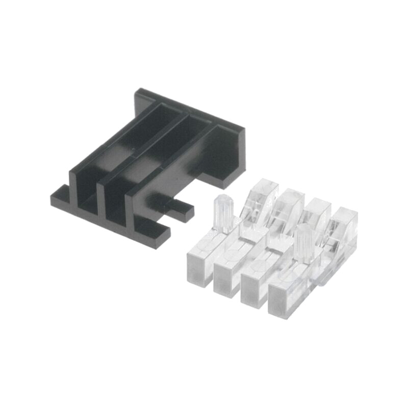 Tub pentru LED-uri; 3,9x1,7mm; Nr.mod: 4; dreptunghiulară