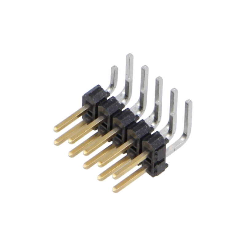 Conector: şiruri pini; şir pini; tată; PIN: 10; în unghi 90°; THT