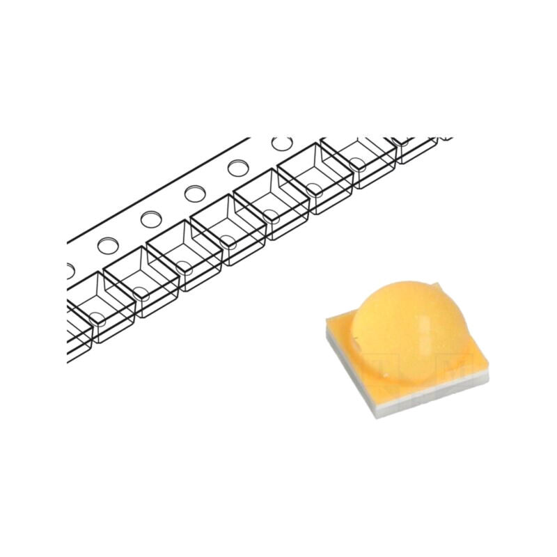 LED putere; alb cald; 5W; 2660-3120K; 100÷140lm; 110°; 350mA; SMD