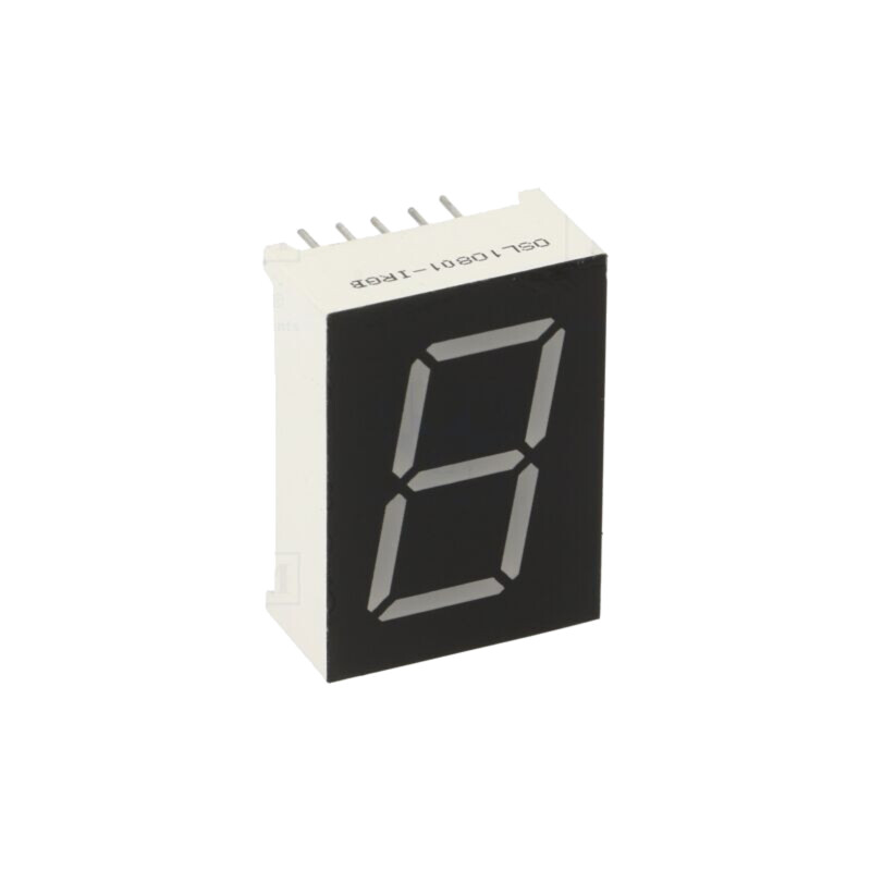 Afişaj: LED; cu 7 segmente; 20,4mm; 0,8"; Nr.car: 1; RGB; anod