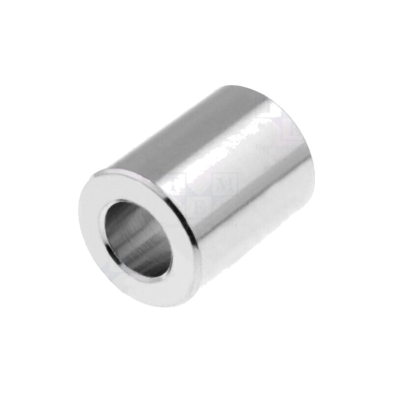 Manşon distanţier; 24mm; cilindric; alamă; nichel; Diam.ext: 8mm